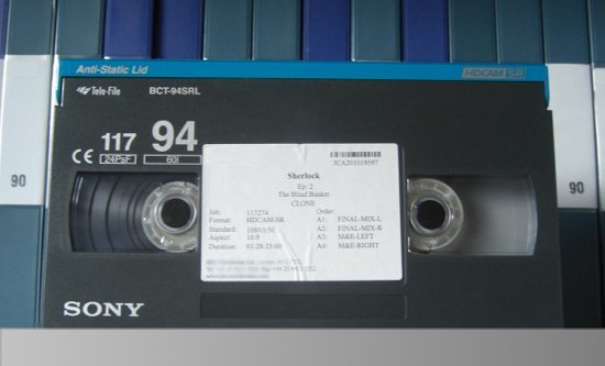 Picture of HDCAM SR cassette